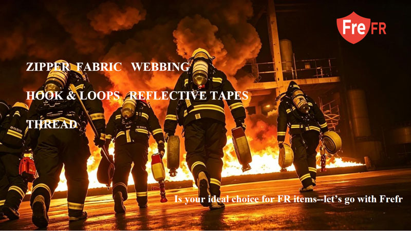 Bucket effect for protective clothing: flame-retardant fabric and accessories (zipper, sewing thread, reflective tape) together determine overall safety